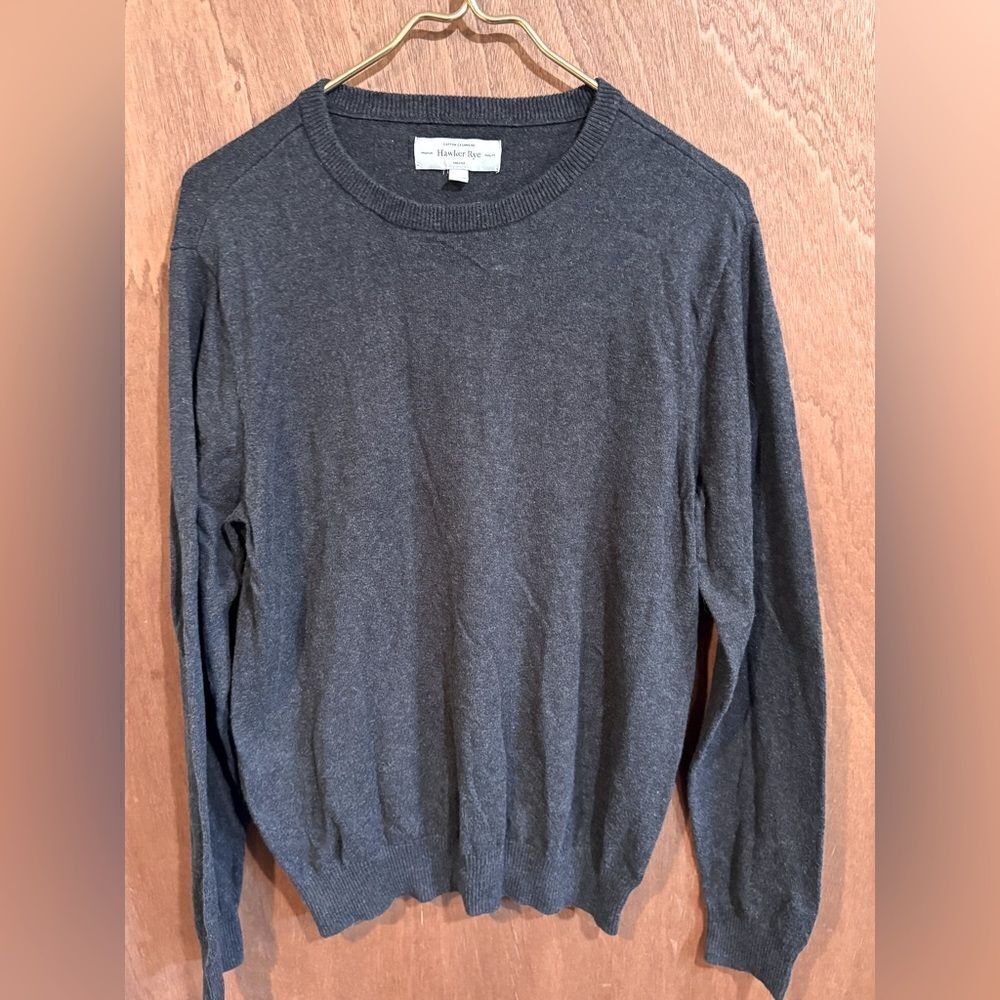 Hawker Rye Gray Cashmere blend Sweater Size M